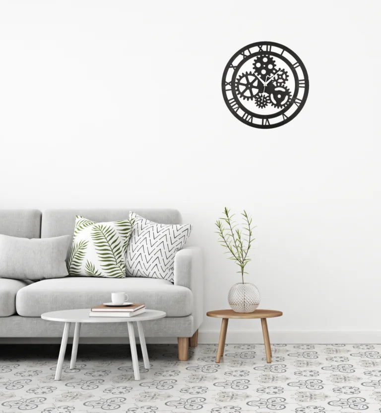 Wooden Silent Non-Ticking Wall Clock for Home Stylish Latest Designer Wall Clock for Home Living Room Bedroom Office Hall