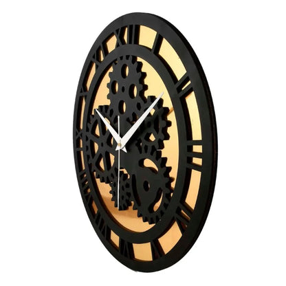 Wooden Silent Non-Ticking Wall Clock for Home Stylish Latest Designer Wall Clock for Home Living Room Bedroom Office Hall