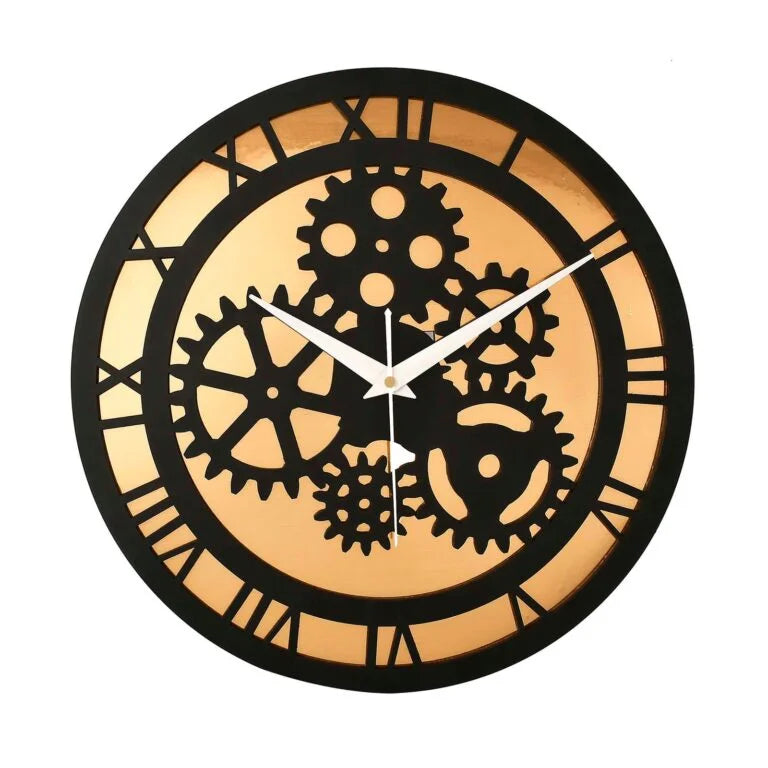 Wooden Silent Non-Ticking Wall Clock for Home Stylish Latest Designer Wall Clock for Home Living Room Bedroom Office Hall
